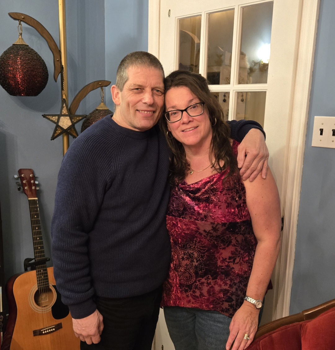 Dion and his wife, Tracy.