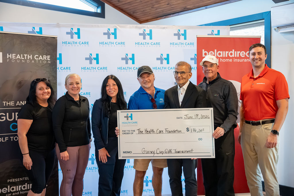 Cheque presentation at the 2026 Gurney Cup Golf Tournament for health care in Newfoundland and Labrador