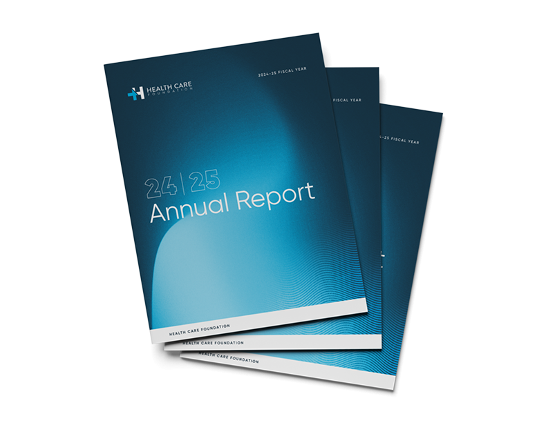 Health Care Foundation annual report booklets