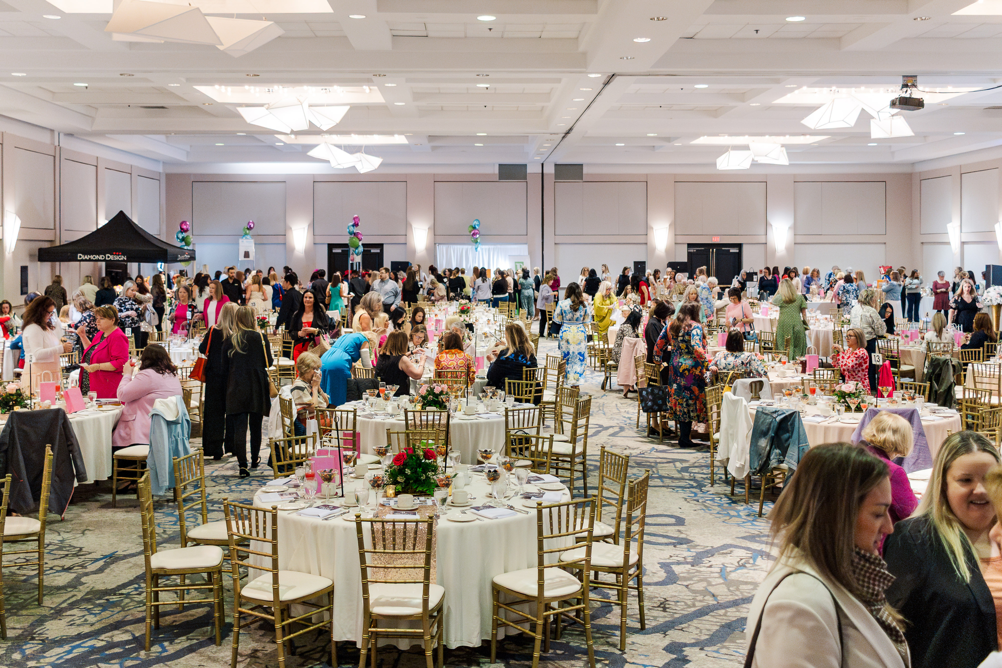 Ballroom filled with guests at Brunch with the Bags in St. John's